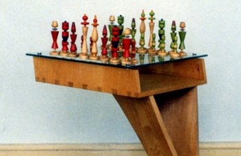 View Chess Table (Steamed Beech)