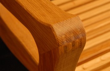 View Curve (Solid Oak Bench)